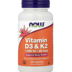 Now Foods D-3 & K2 1000 IU, 120 tablet
